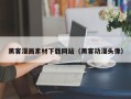 枝江黑客漫画素材下载网站（黑客动漫头像）